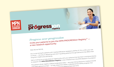 MPNPROGRESSionRegistry NurseLetter